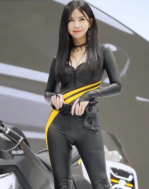 超高清美女模特4k车模1