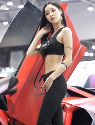 超高清美女模特4k车模2