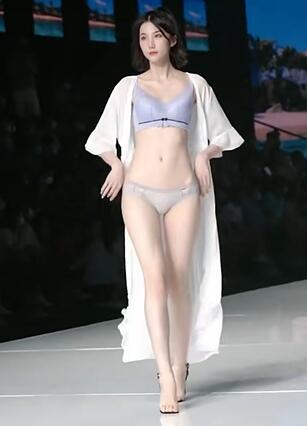快手模特内衣T台走秀8