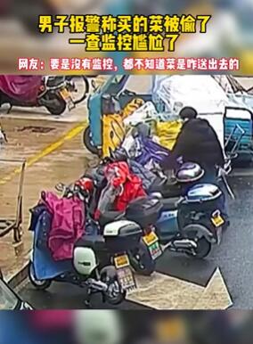 男子报警称买的菜被偷 民警一查监控尴尬了