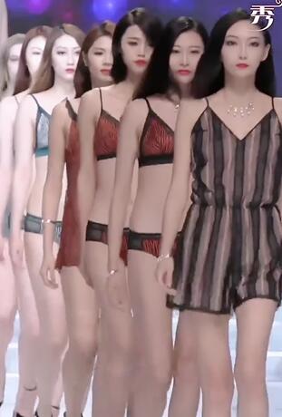 快手模特内衣T台走秀95