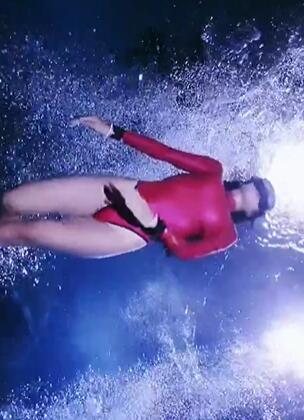 水下拍摄潜水女孩 水中女孩3