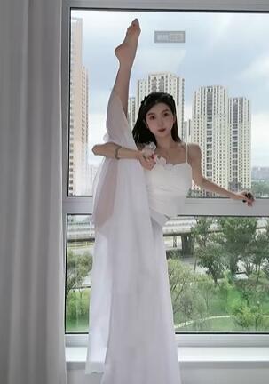 兔子中国舞体操服一字马打底裤纱裙